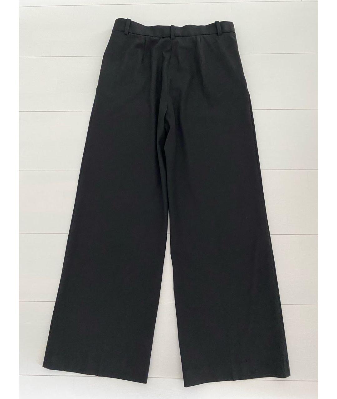 MAJE Черные шерстяные брюки широкие, фото 2