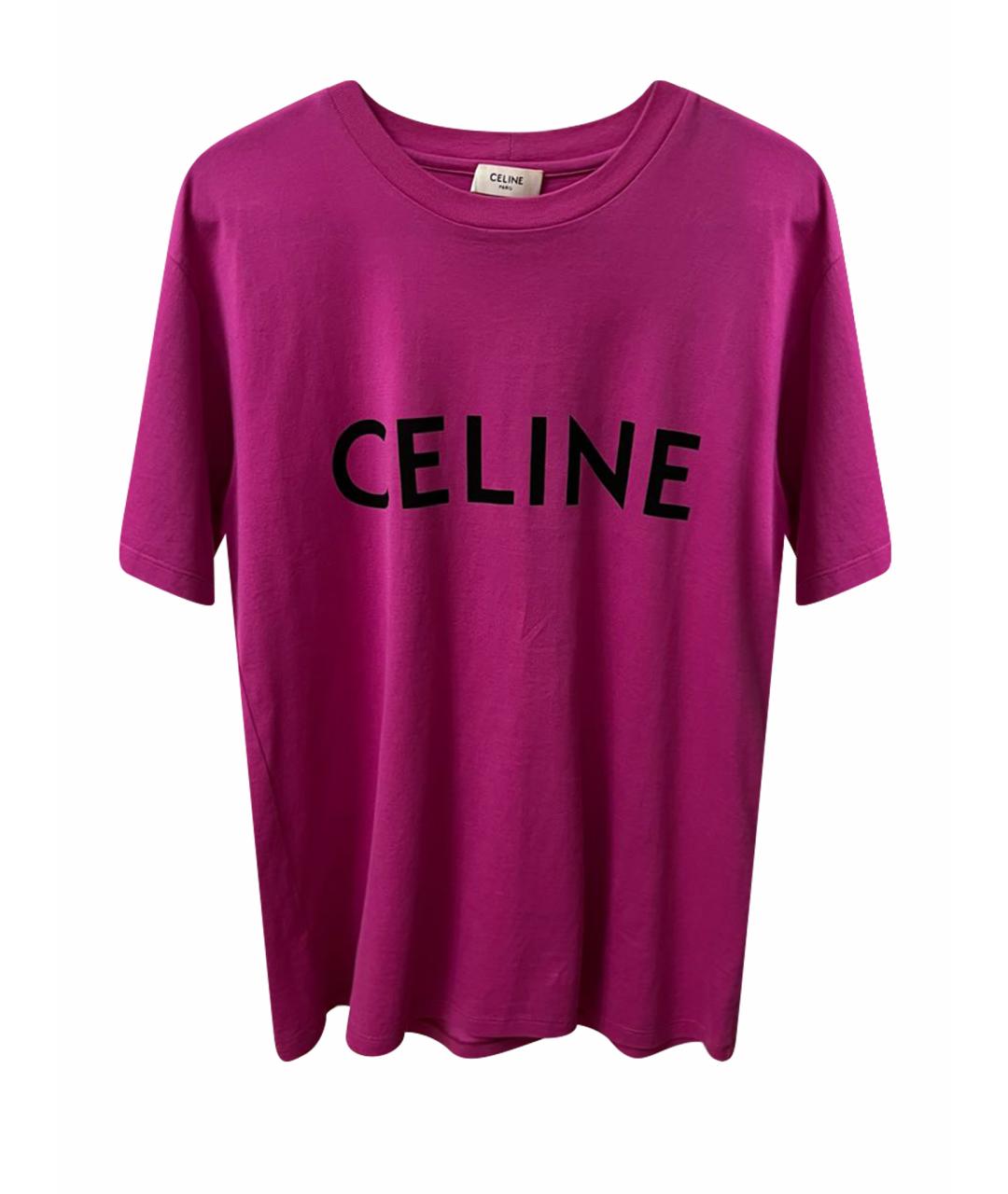 CELINE Фуксия футболка, фото 1