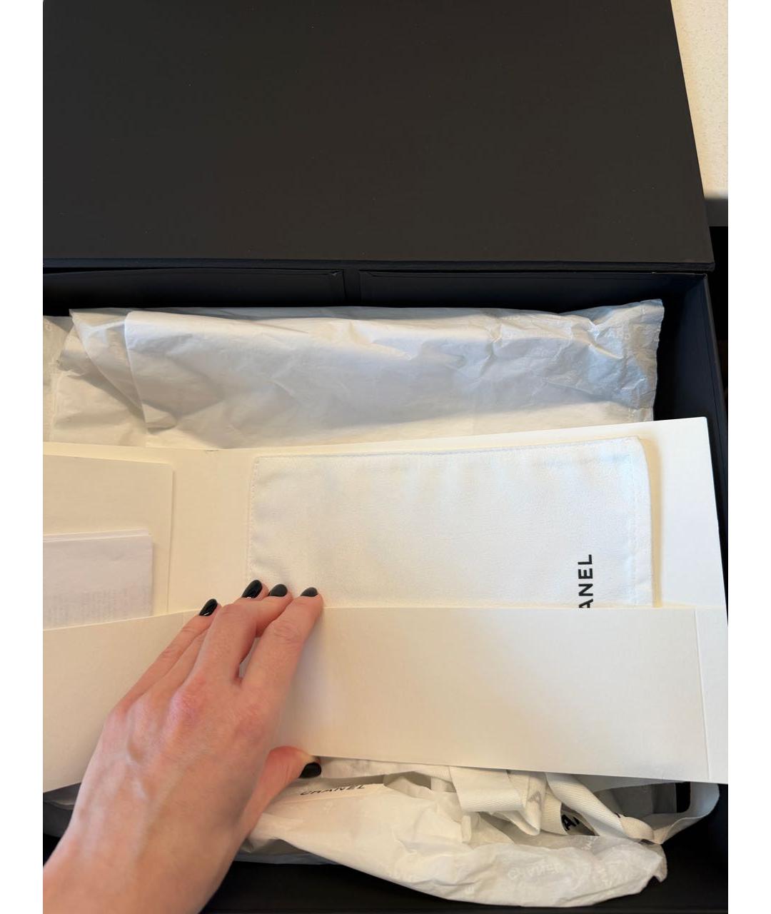 CHANEL Черные кожаные лоферы, фото 8