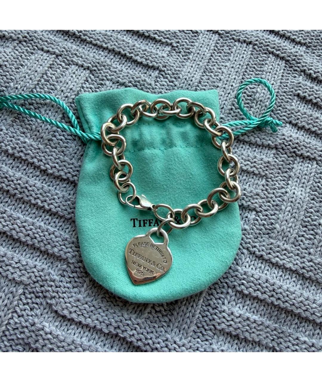 TIFFANY&CO Серебрянный серебряный браслет, фото 2