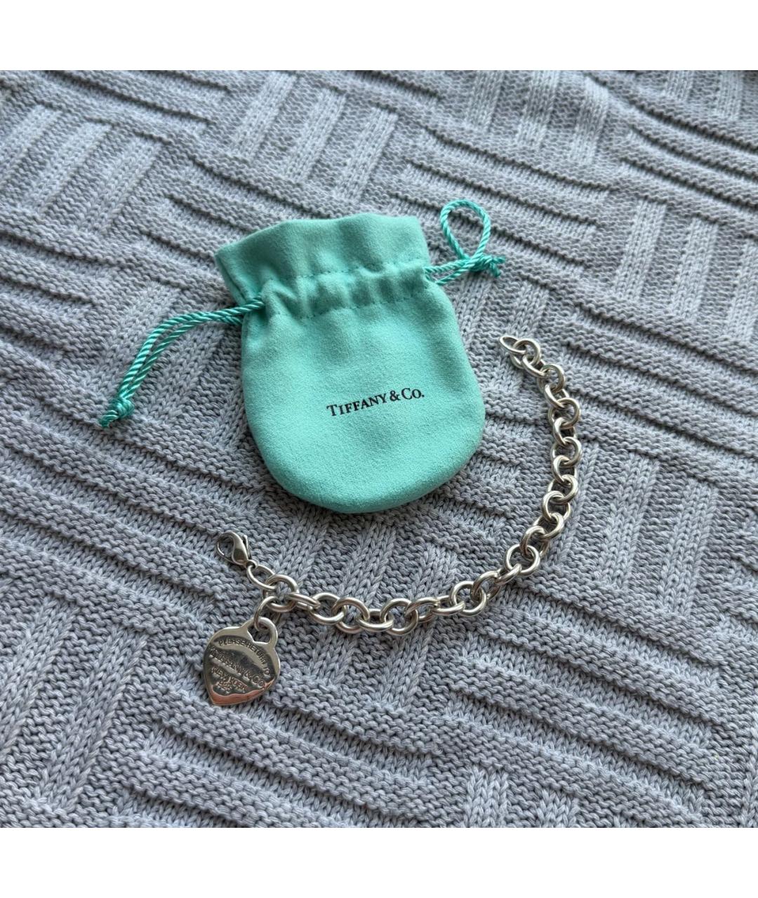 TIFFANY&CO Серебрянный серебряный браслет, фото 5