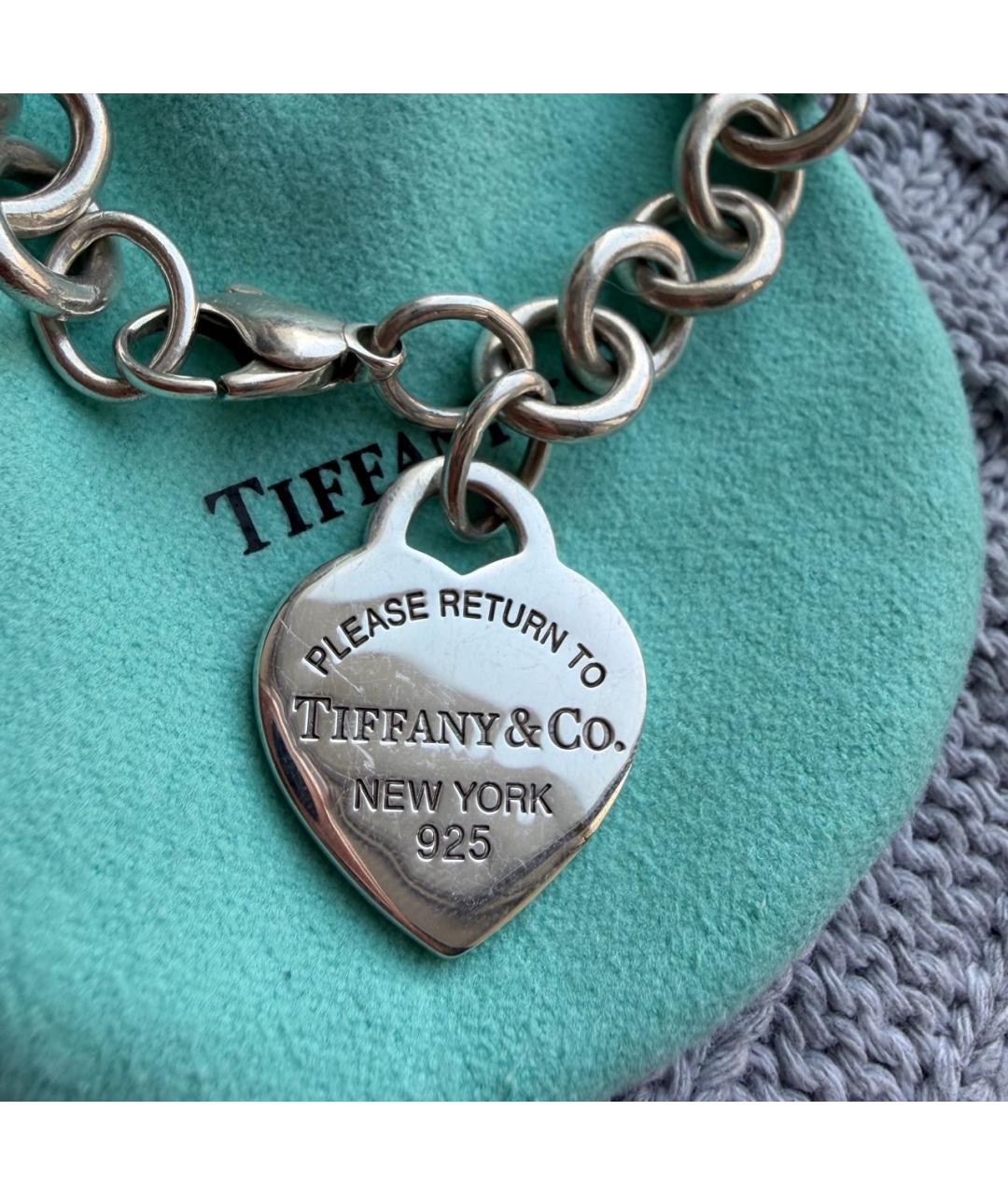 TIFFANY&CO Серебрянный серебряный браслет, фото 3