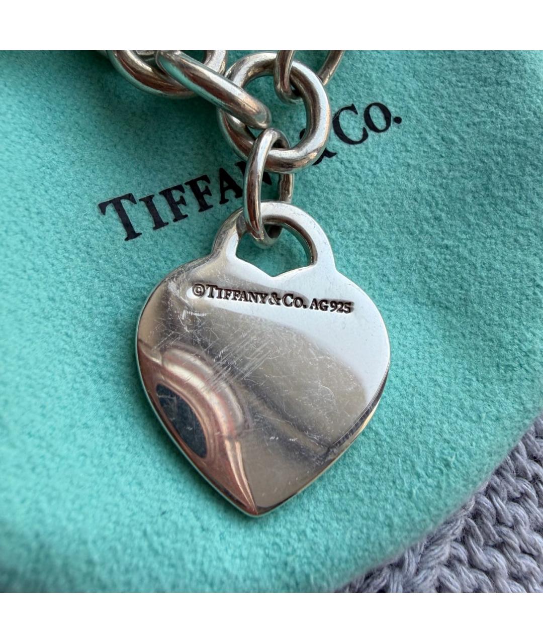 TIFFANY&CO Серебрянный серебряный браслет, фото 4