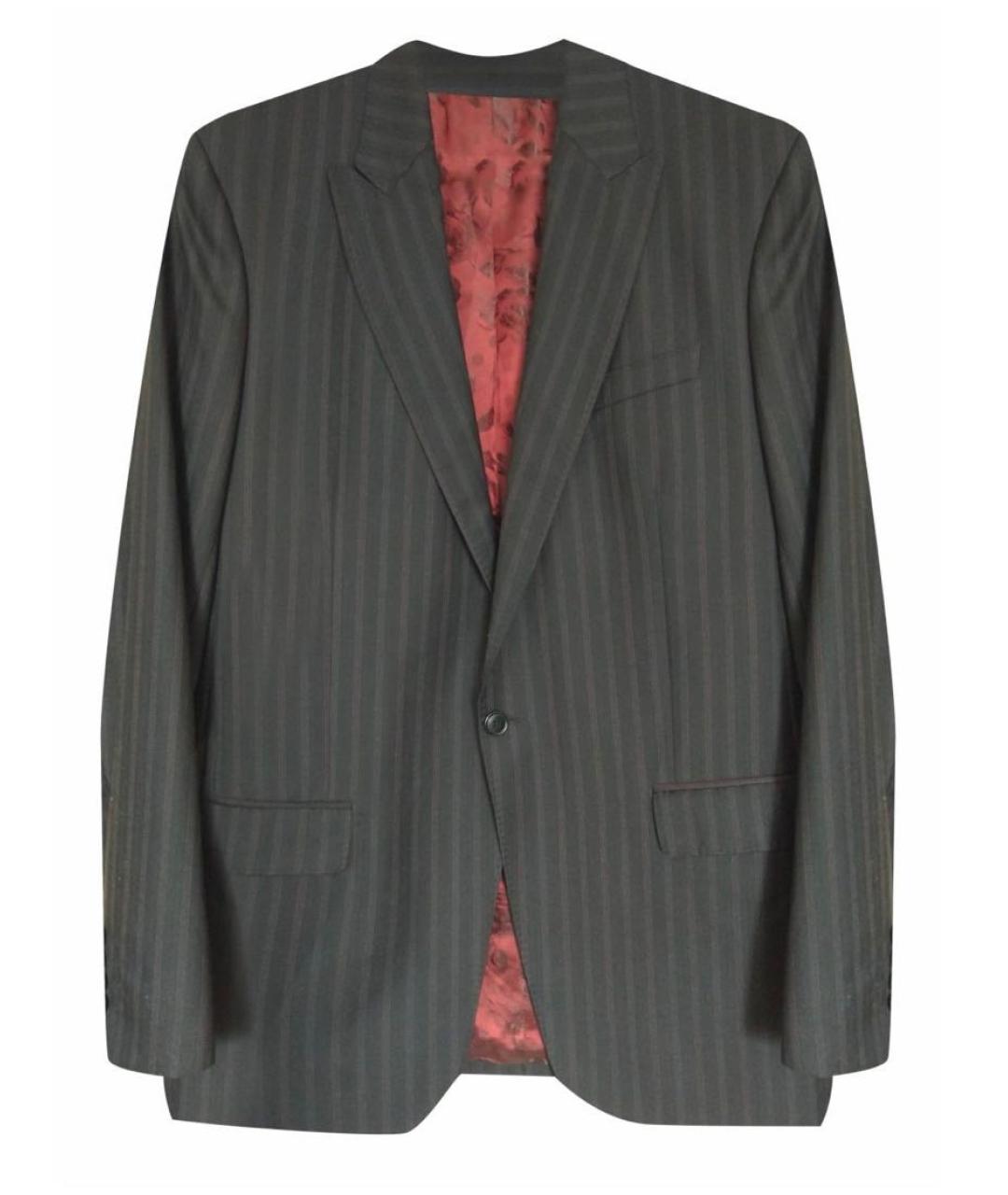 KENZO Серый шерстяной пиджак, фото 9