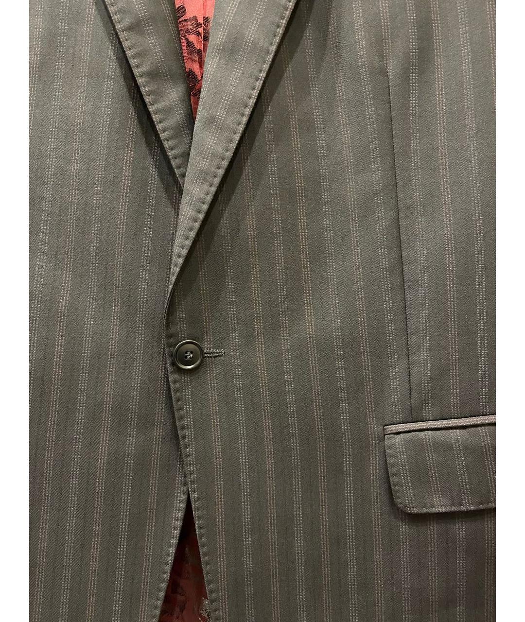 KENZO Серый шерстяной пиджак, фото 4