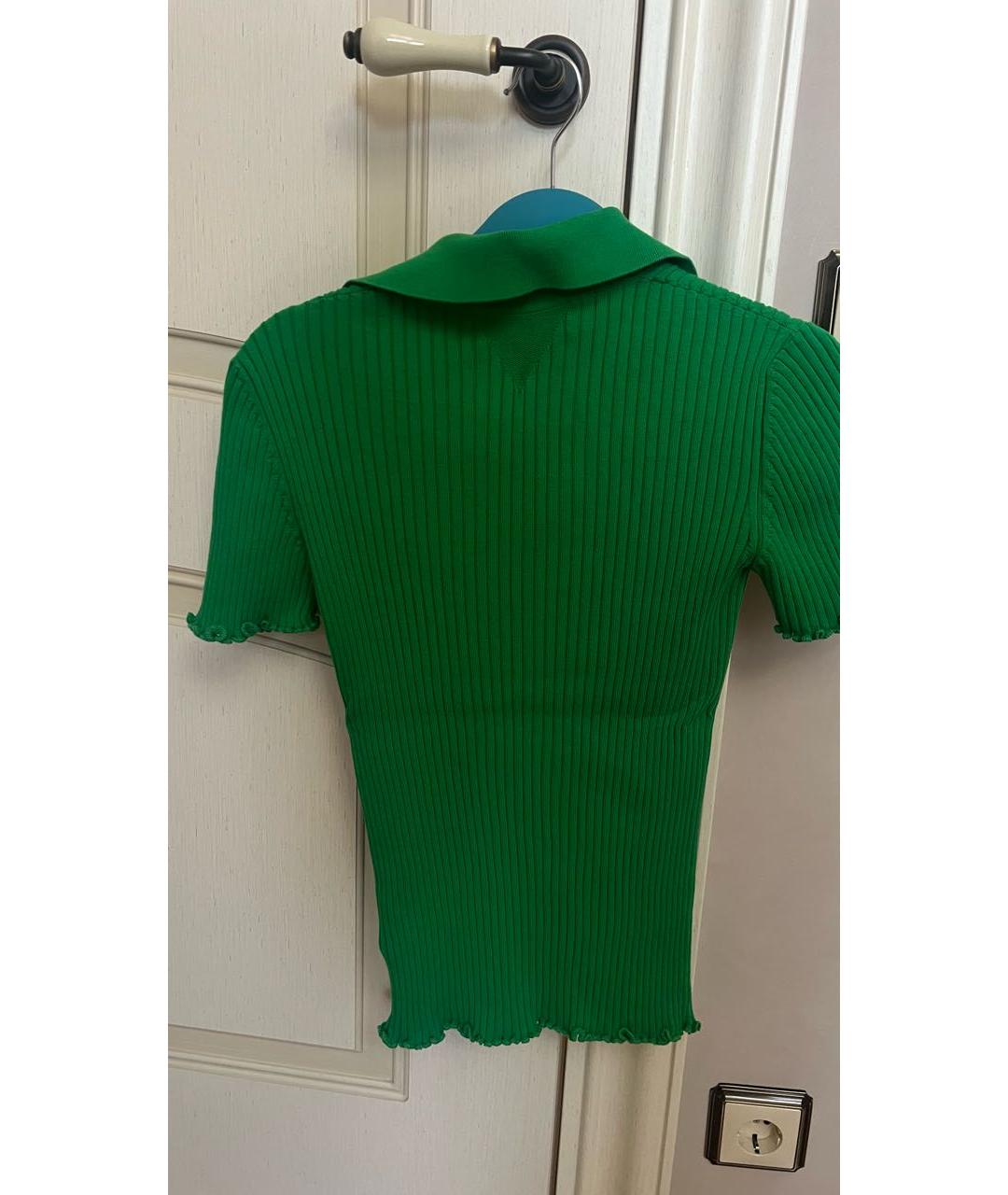 BOTTEGA VENETA Зеленая футболка, фото 2