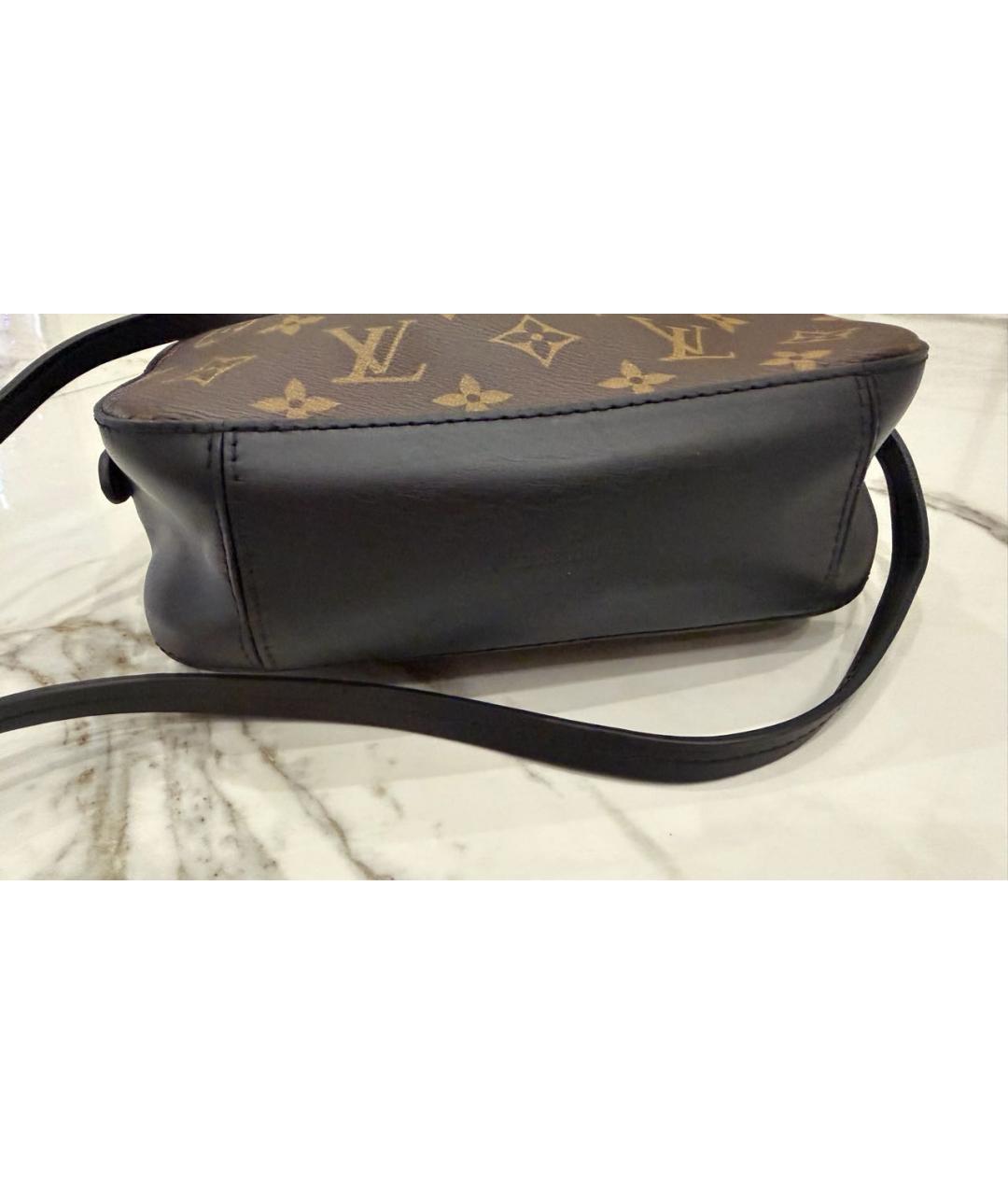 LOUIS VUITTON Бежевая кожаная сумка через плечо, фото 8