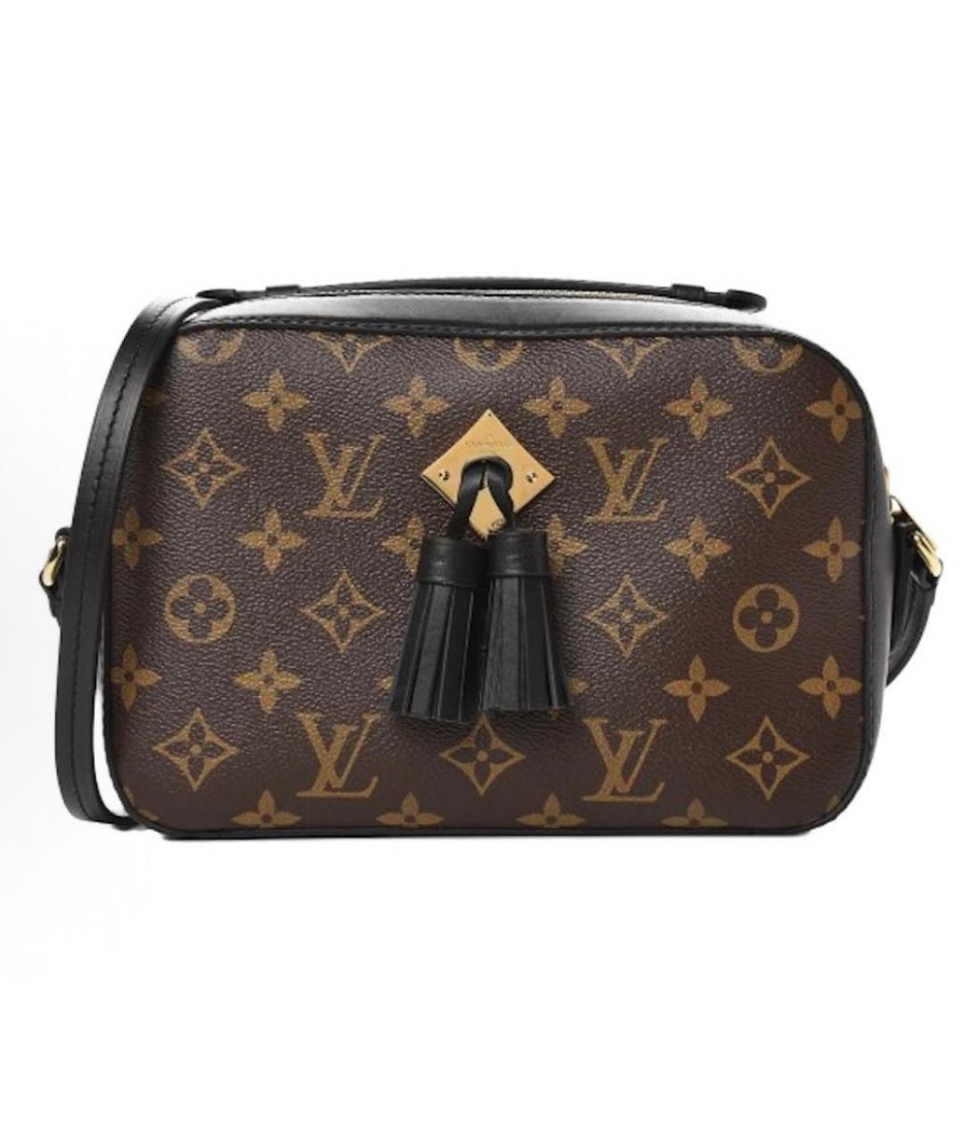 LOUIS VUITTON Бежевая кожаная сумка через плечо, фото 9