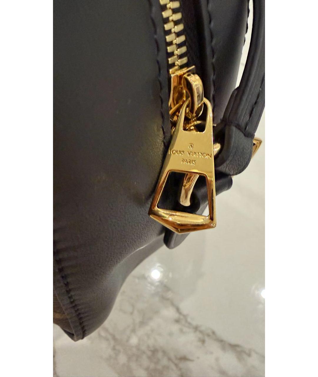 LOUIS VUITTON Бежевая кожаная сумка через плечо, фото 7