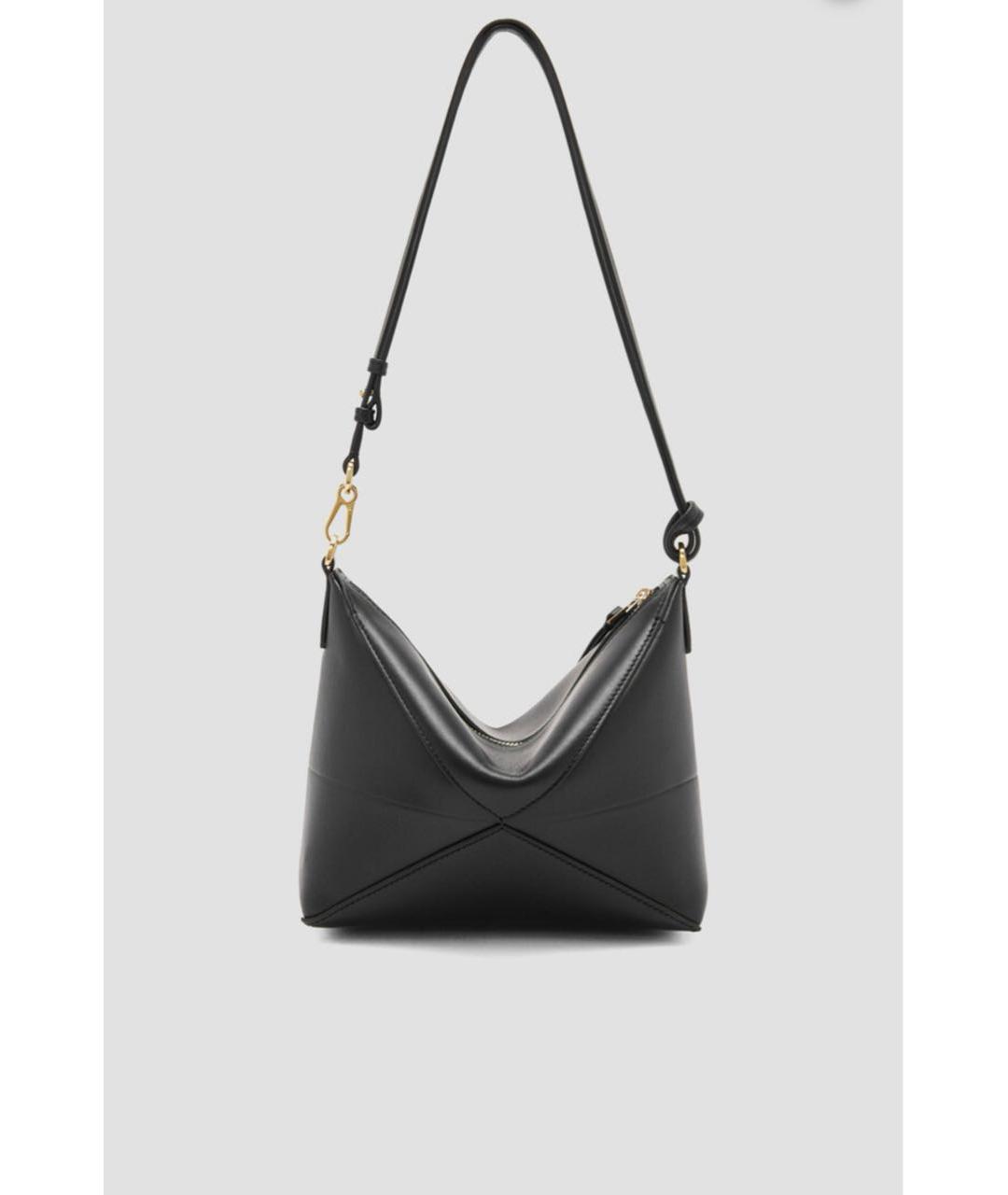 LOEWE Черная кожаная сумка через плечо, фото 7