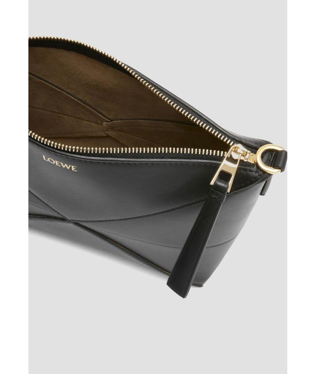 LOEWE Черная кожаная сумка через плечо, фото 5