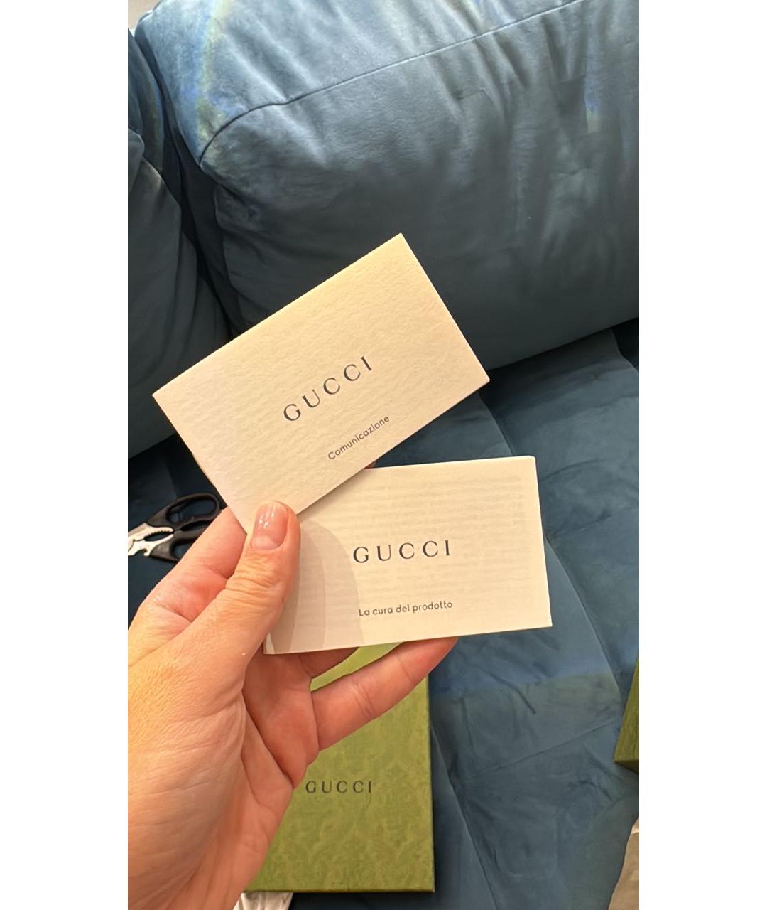 GUCCI Белые кожаные туфли, фото 5