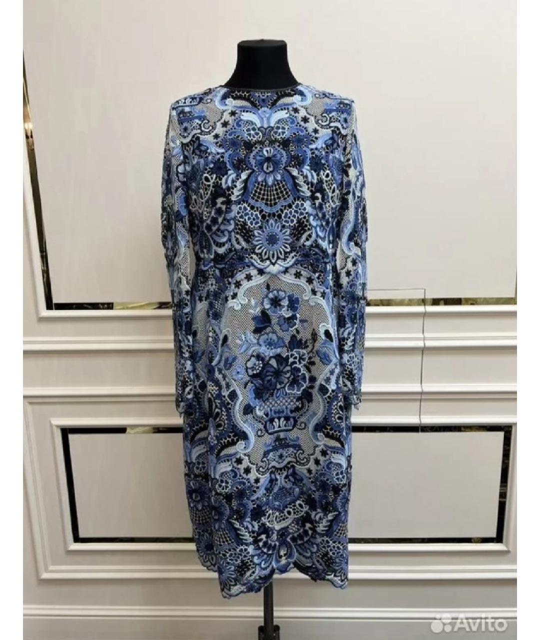 VALENTINO Синее повседневное платье, фото 6