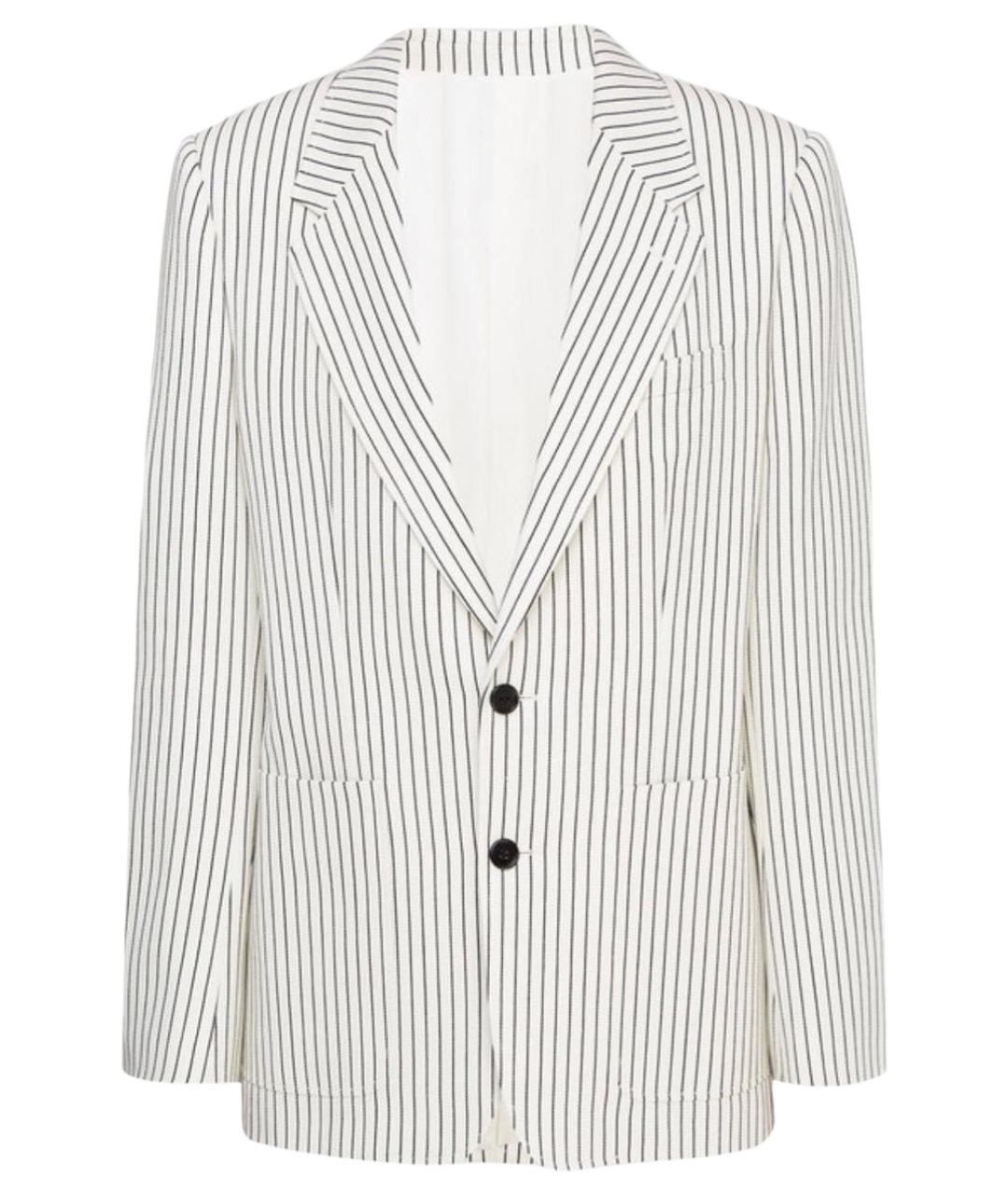 CELINE Белый шерстяной жакет/пиджак, фото 1