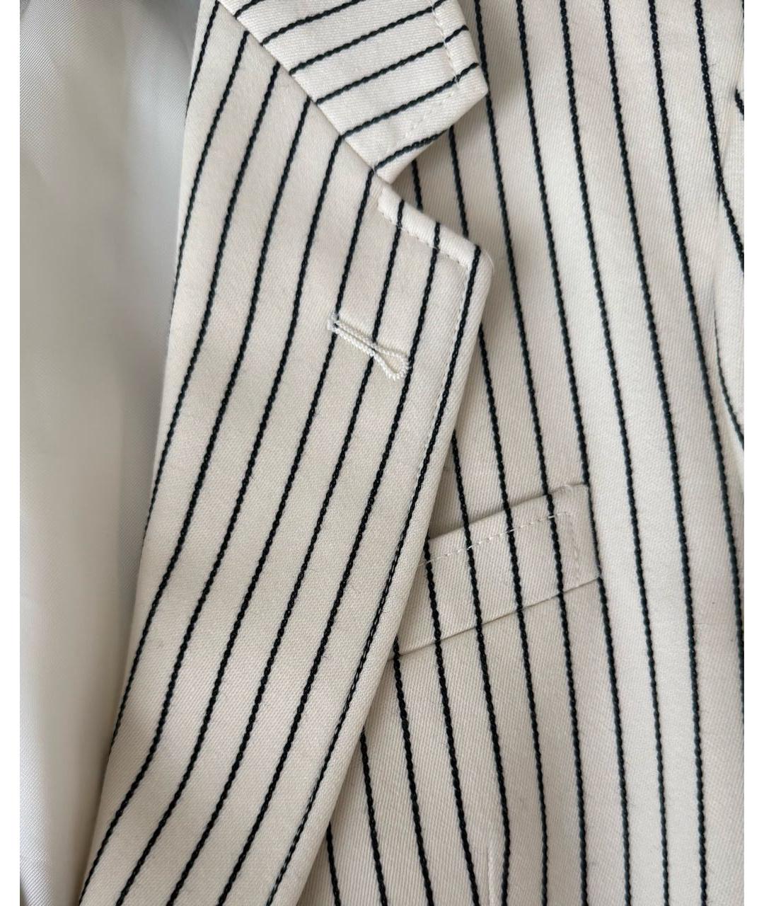 CELINE Белый шерстяной жакет/пиджак, фото 3