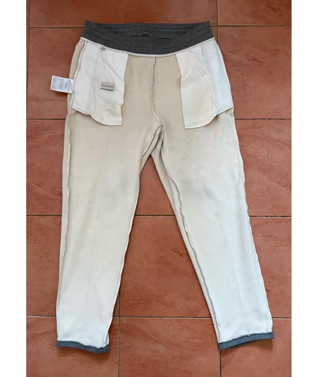MONCLER Серые повседневные брюки, фото 3