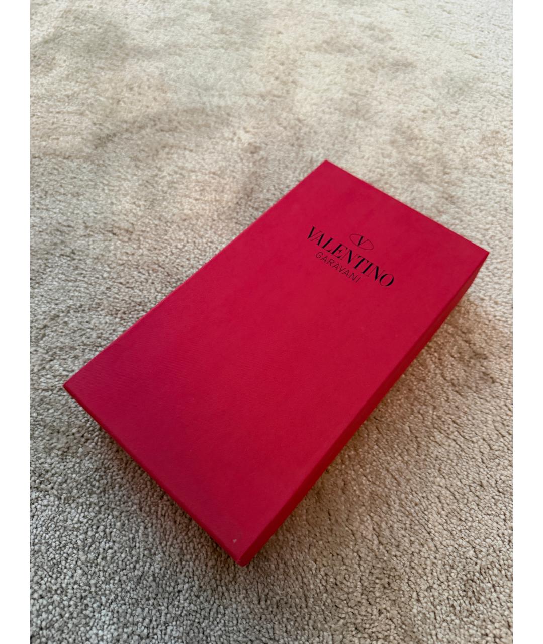 VALENTINO Черные кожаные перчатки, фото 5