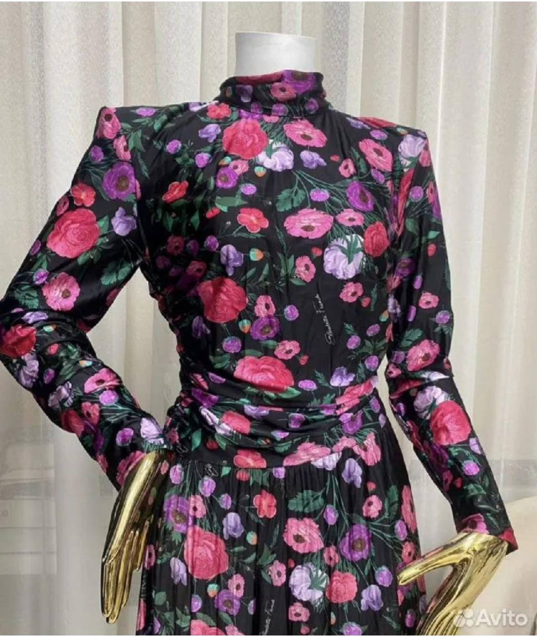 ELISABETTA FRANCHI Черное повседневное платье, фото 3