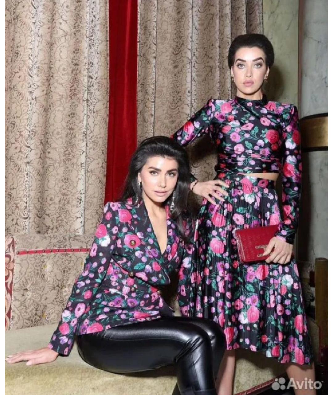 ELISABETTA FRANCHI Черное повседневное платье, фото 2