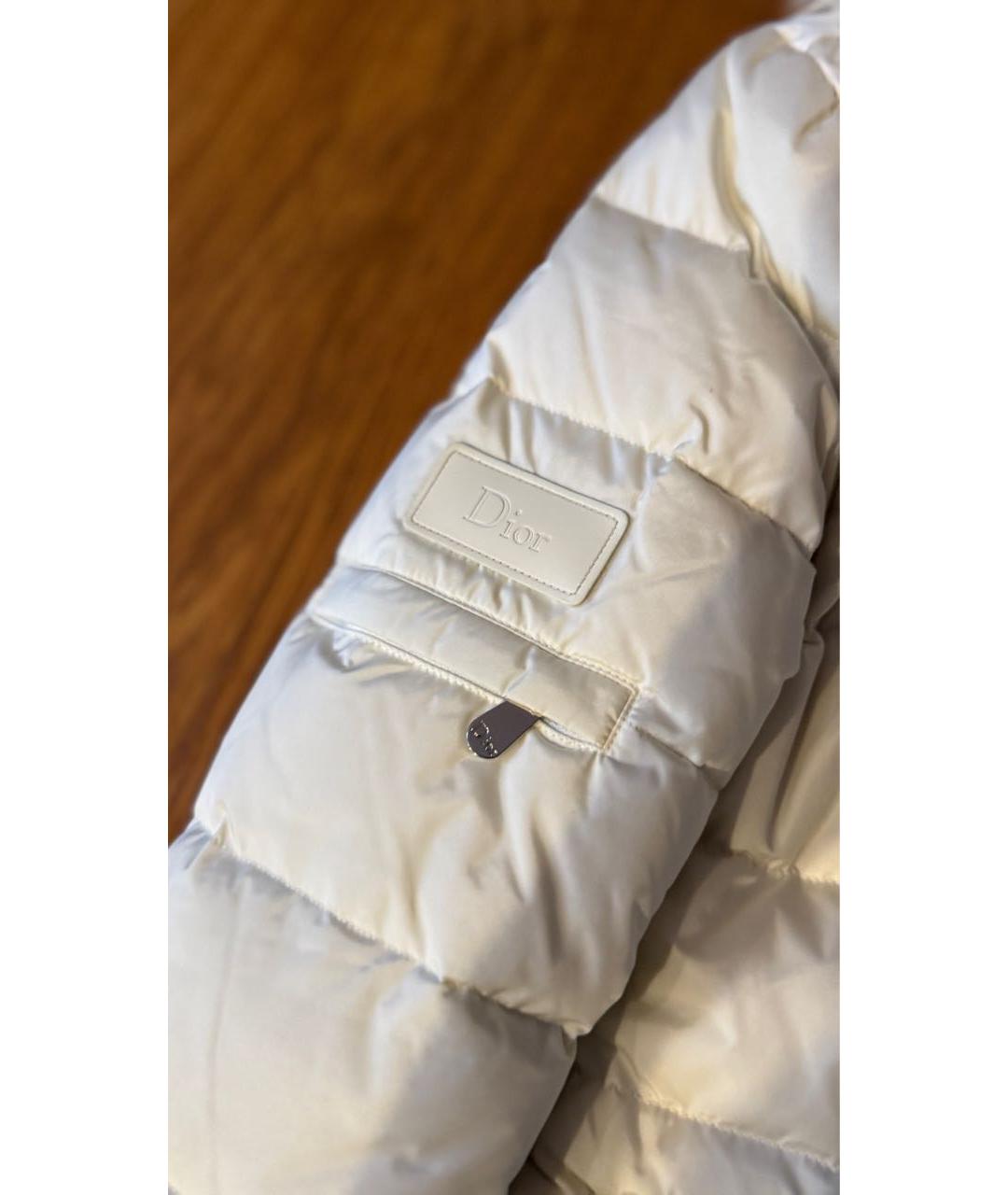 CHRISTIAN DIOR Белый полиамидовый пуховик, фото 5