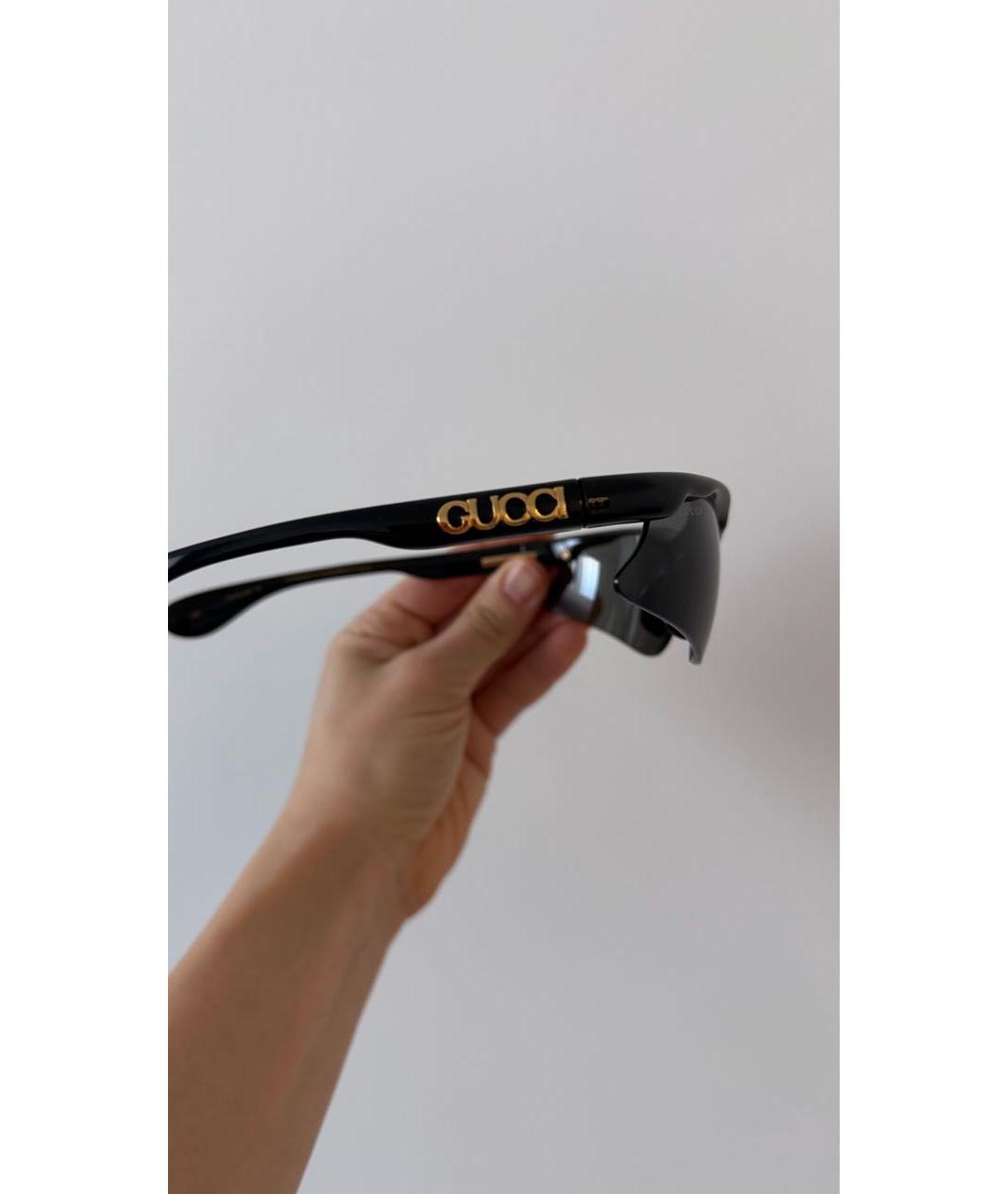 GUCCI Черные пластиковые солнцезащитные очки, фото 5
