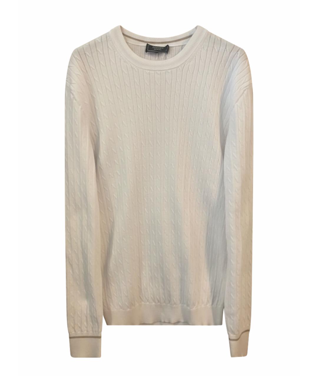 PESERICO Белый хлопковый джемпер / свитер, фото 1