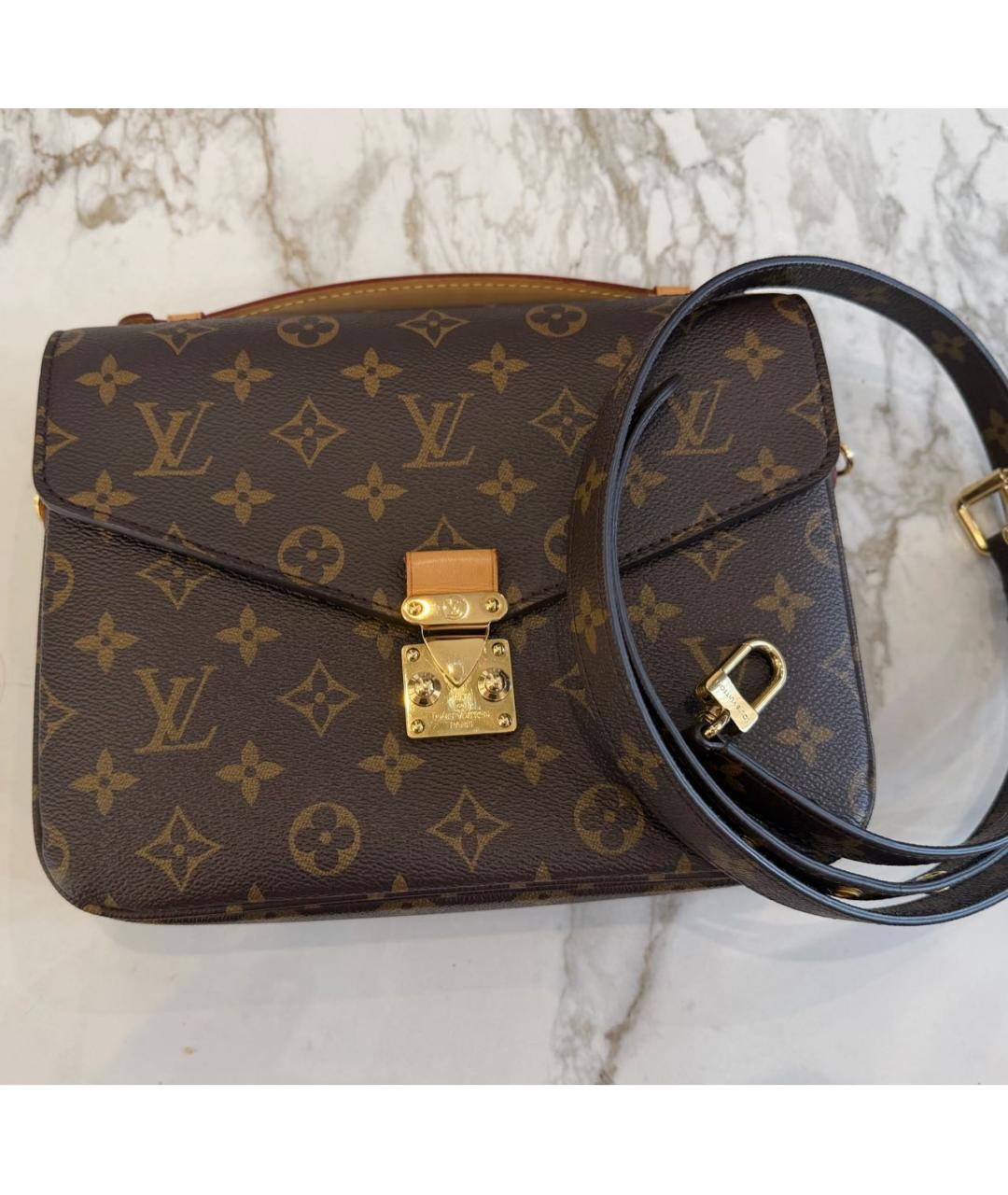 LOUIS VUITTON Коричневая сумка через плечо, фото 2