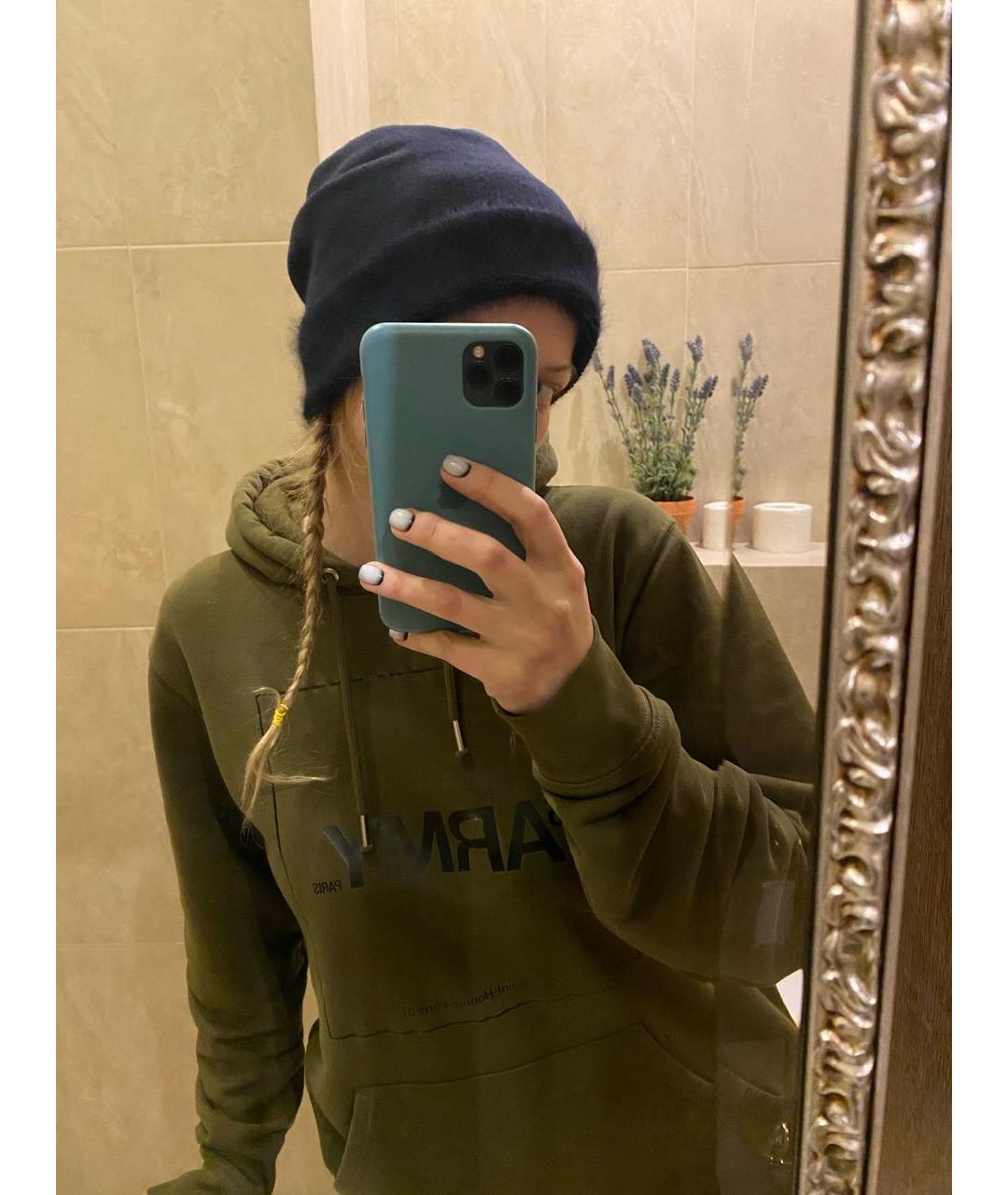 D.EXTERIOR Темно-синяя шерстяная шапка, фото 6