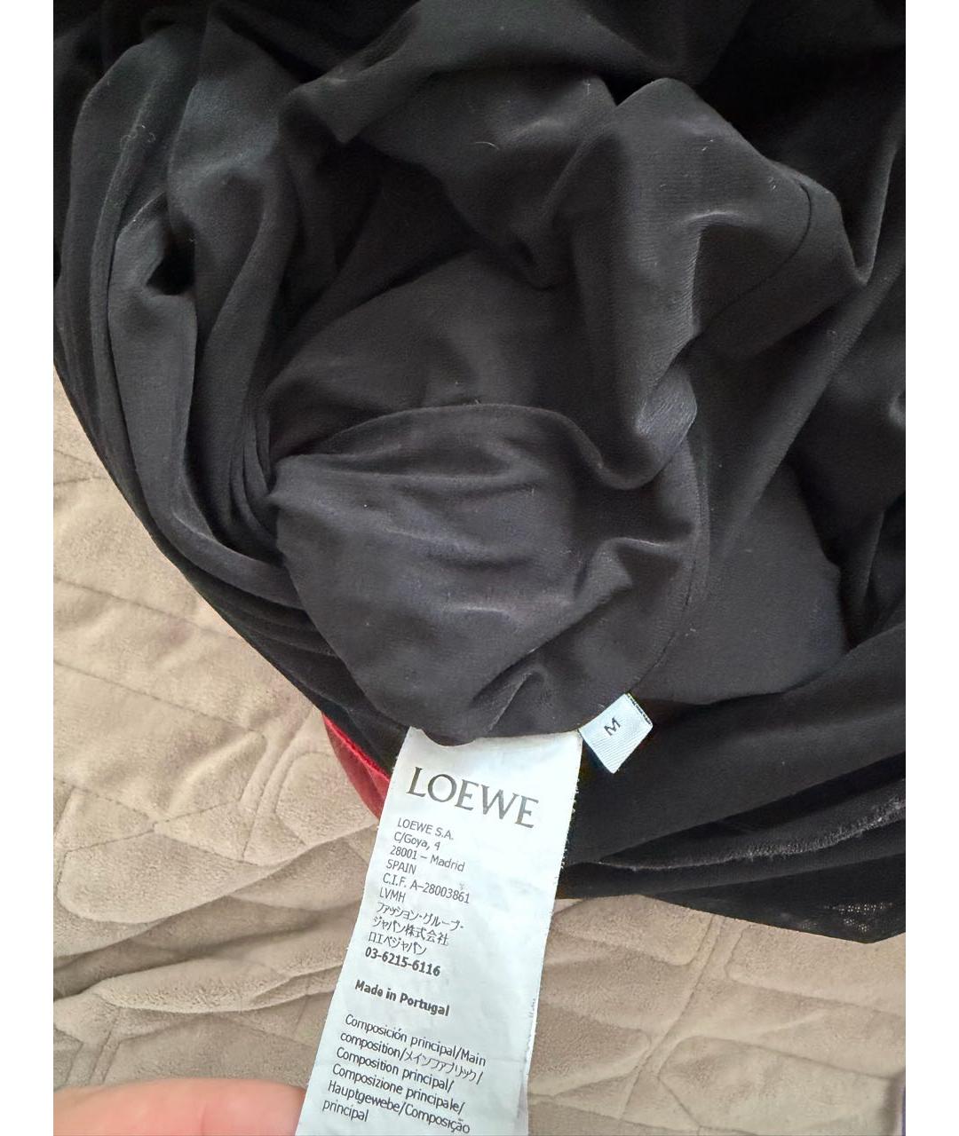 LOEWE Красное сетчатое повседневное платье, фото 3