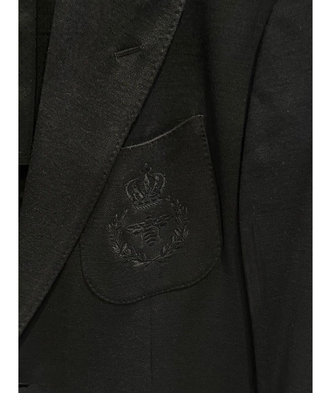 DOLCE&GABBANA Черный шерстяной пиджак, фото 4