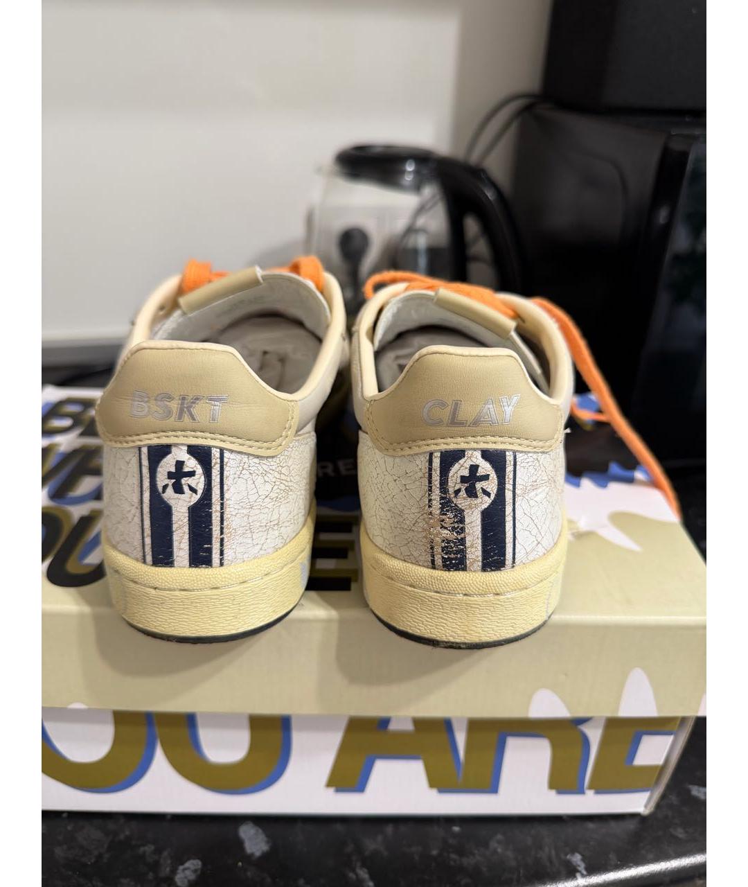 PREMIATA Бежевые кожаные кеды, фото 5