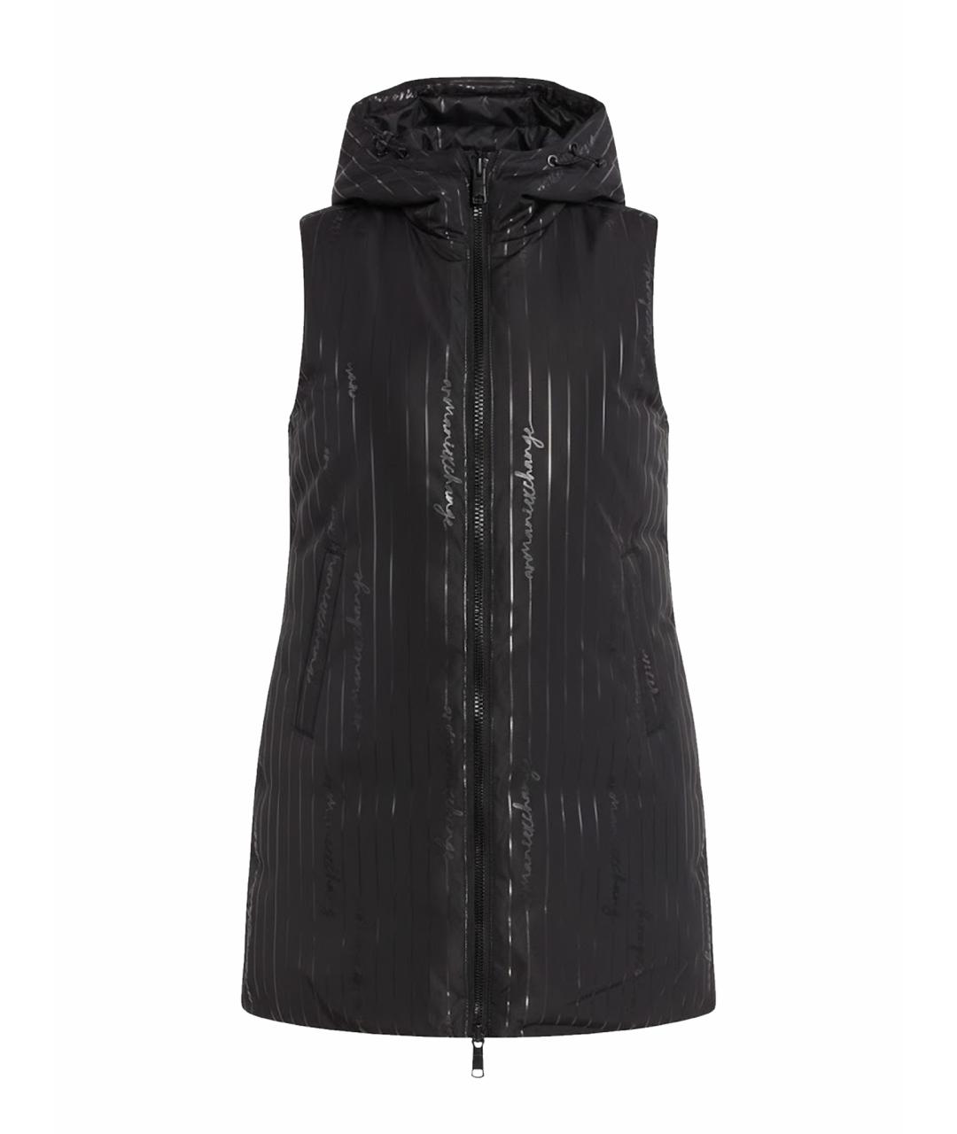 ARMANI EXCHANGE Черный полиэстеровый жилет, фото 1