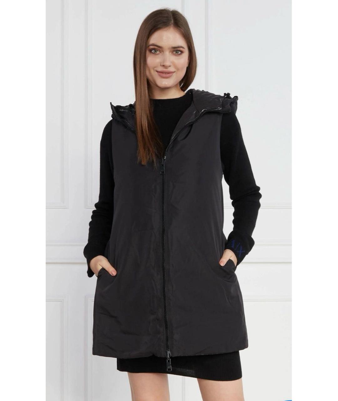 ARMANI EXCHANGE Черный полиэстеровый жилет, фото 5