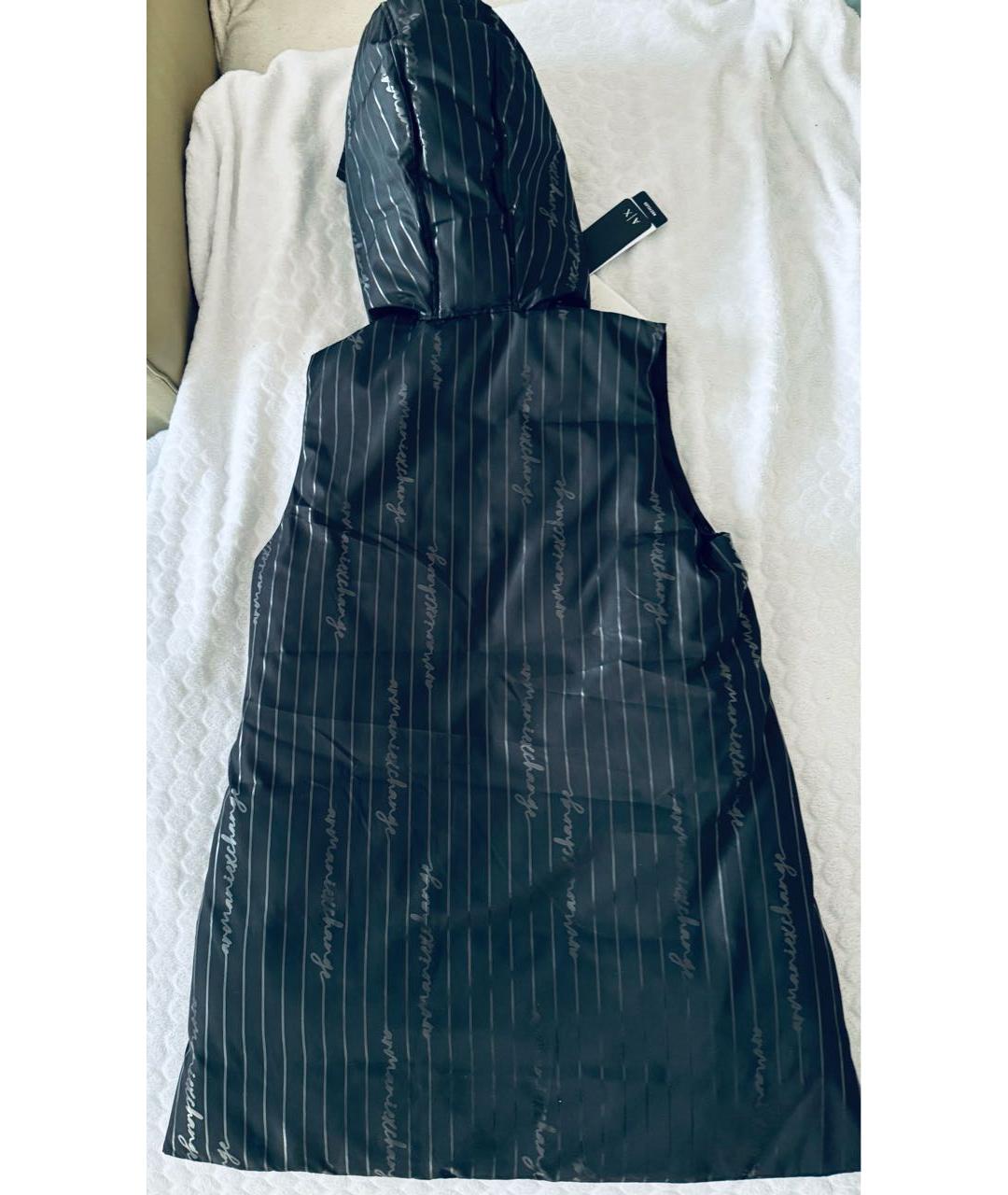 ARMANI EXCHANGE Черный полиэстеровый жилет, фото 2