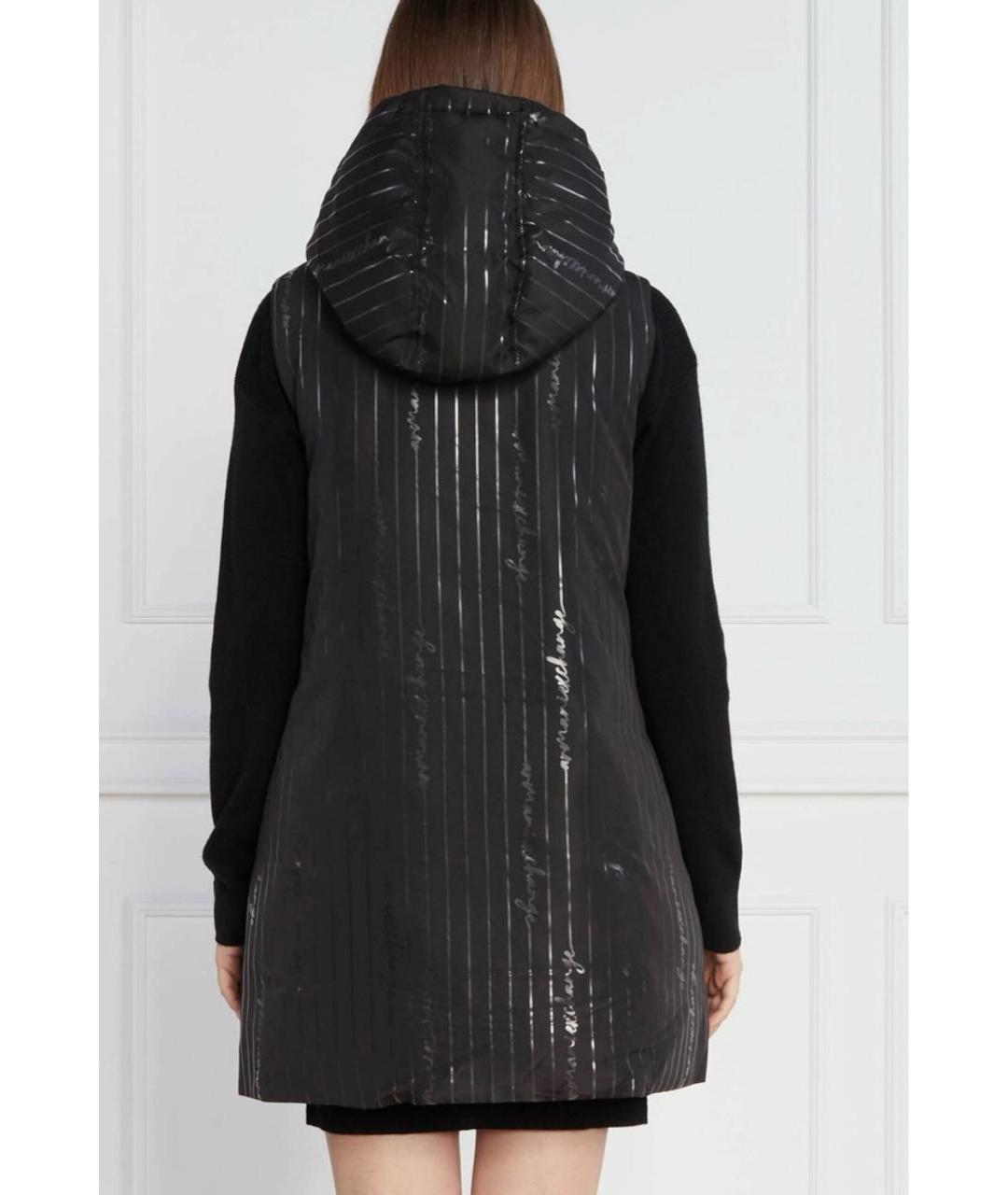 ARMANI EXCHANGE Черный полиэстеровый жилет, фото 6