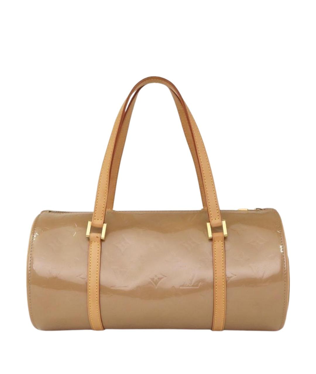 LOUIS VUITTON Бежевая сумка с короткими ручками из лакированной кожи, фото 1