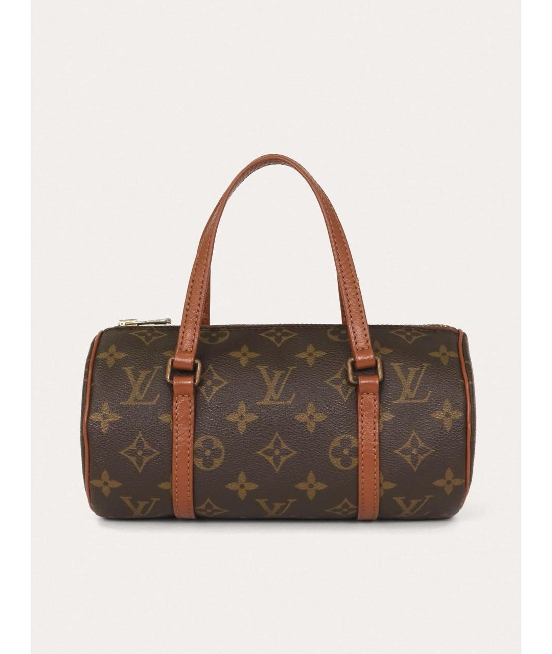 LOUIS VUITTON Коричневая сумка с короткими ручками, фото 9