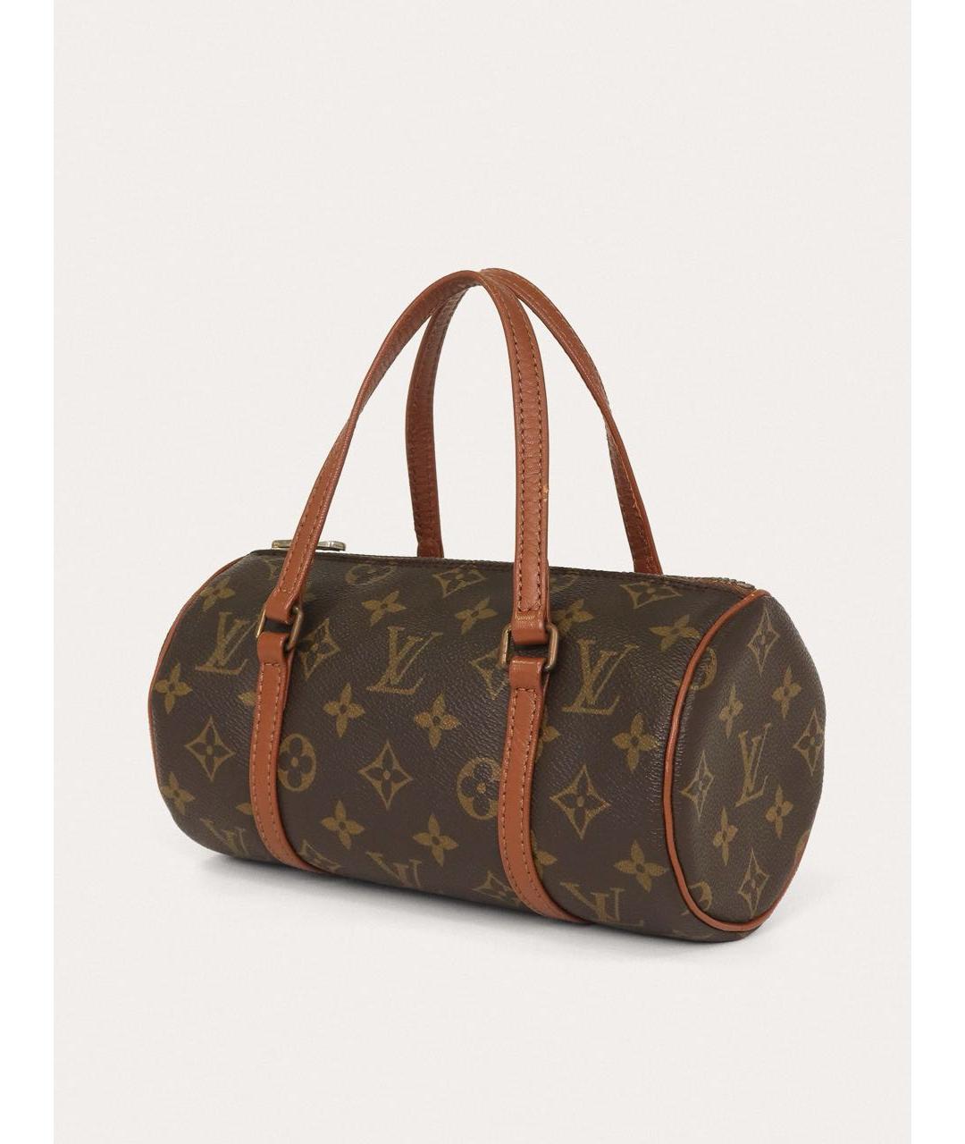 LOUIS VUITTON Коричневая сумка с короткими ручками, фото 2