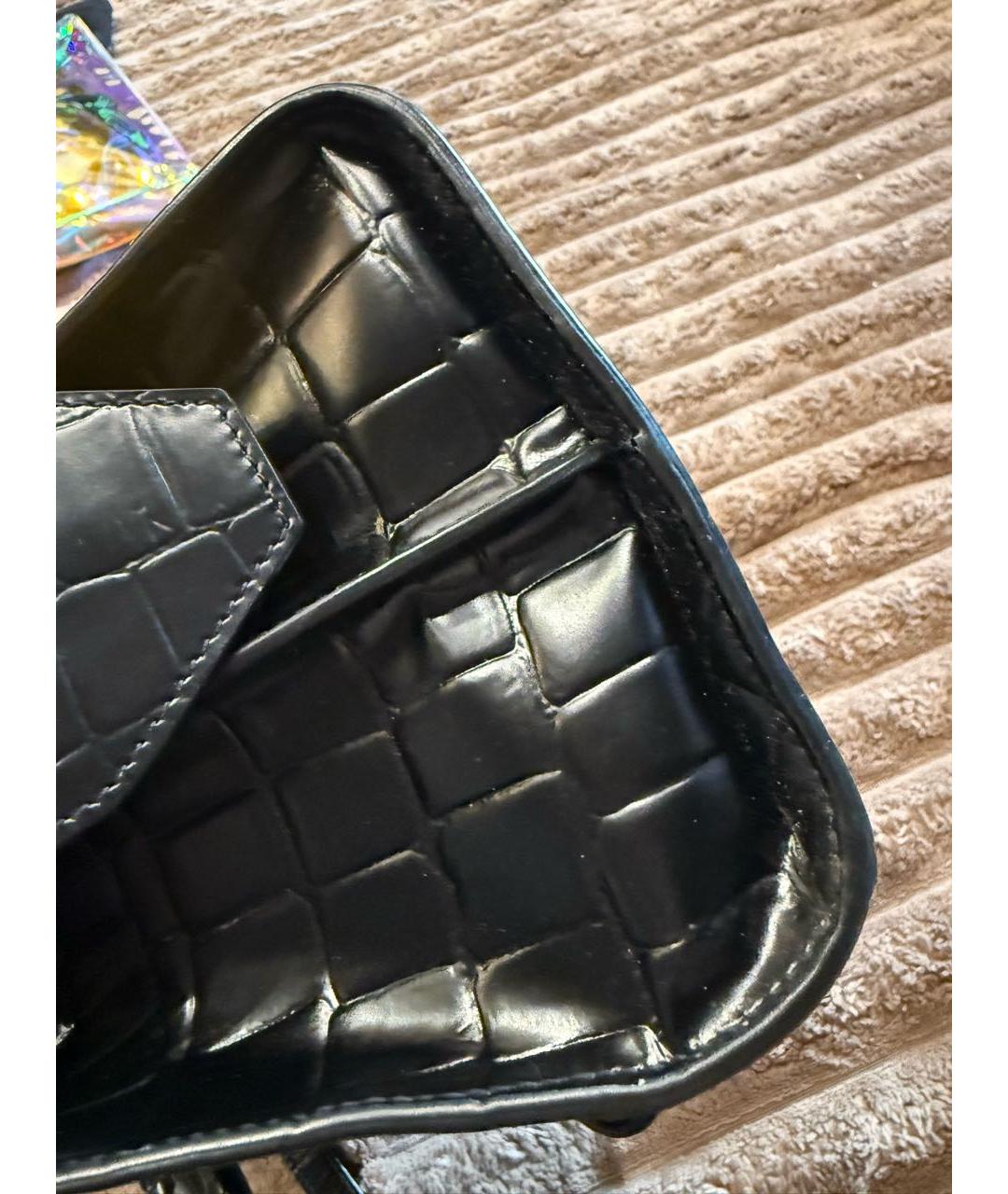 BALENCIAGA Черная кожаная сумка тоут, фото 8