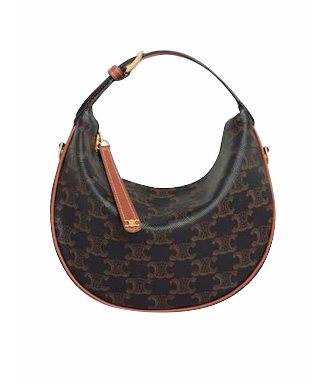 CELINE Коричневая сумка через плечо, фото 1