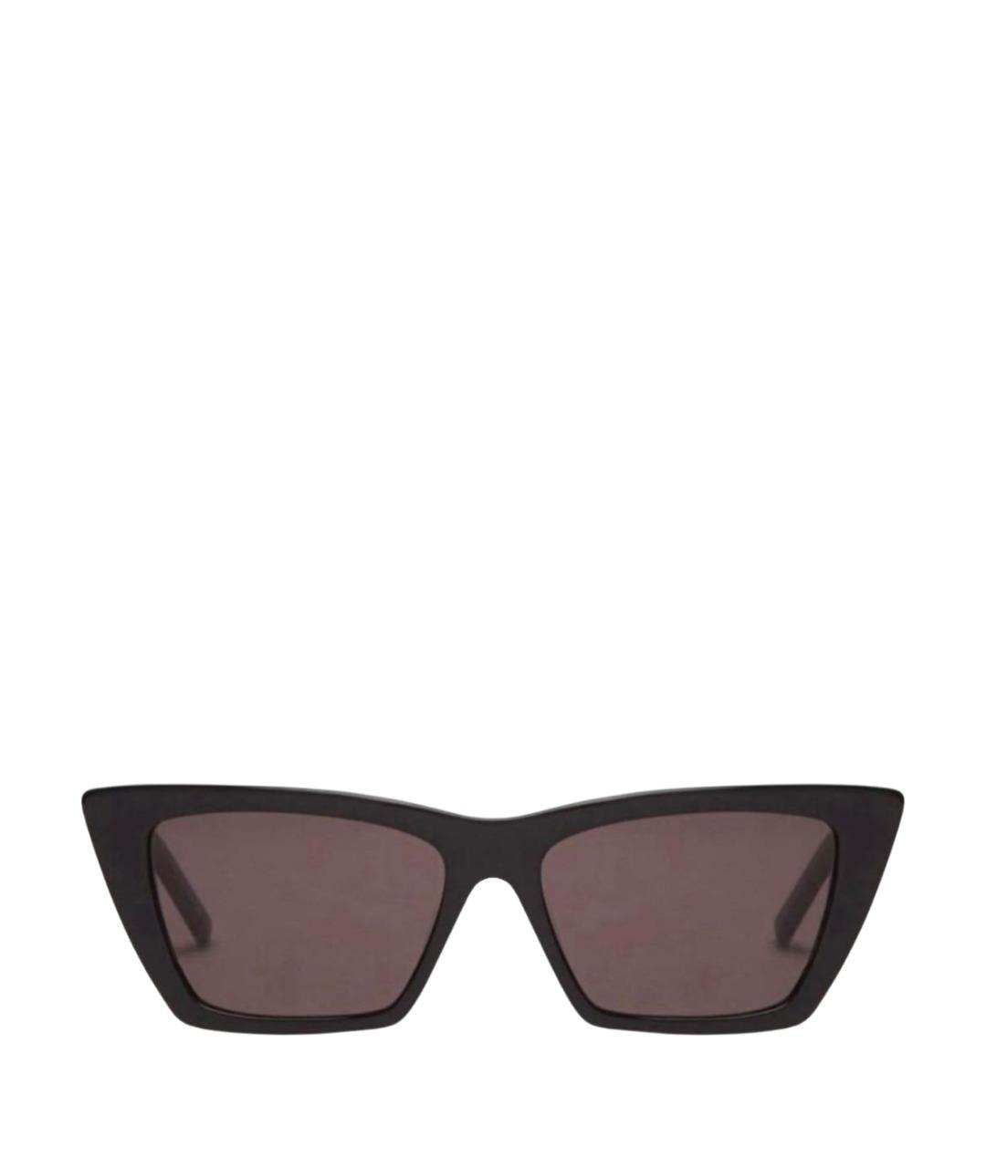 SAINT LAURENT Черные пластиковые солнцезащитные очки, фото 1