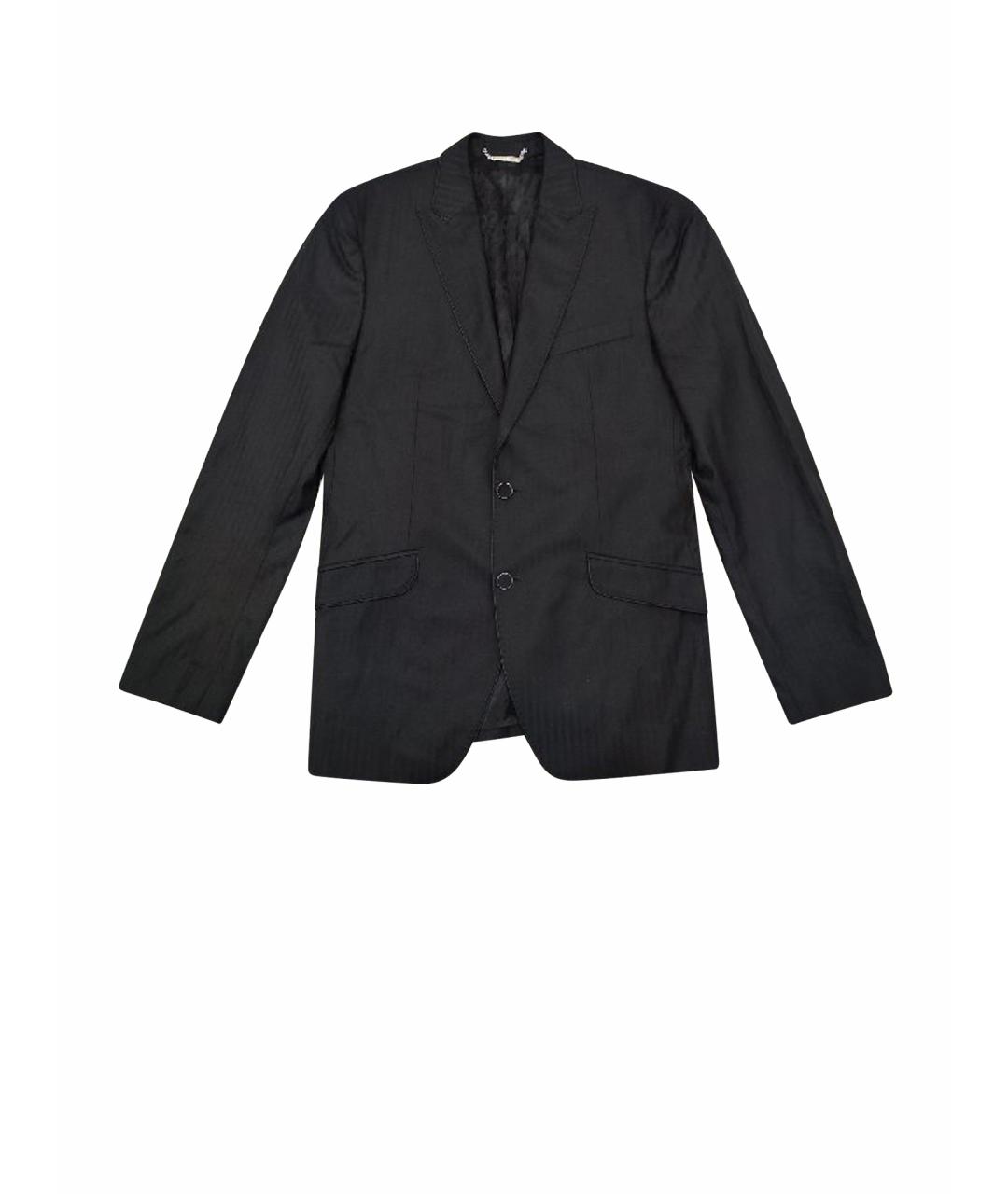 DOLCE&GABBANA Черный шерстяной пиджак, фото 1