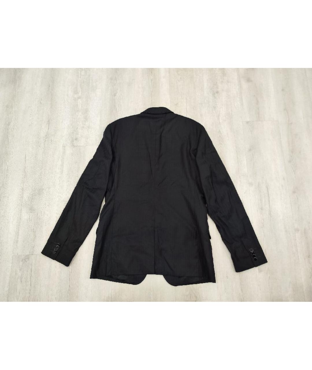 DOLCE&GABBANA Черный шерстяной пиджак, фото 2