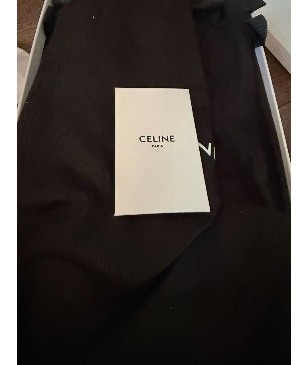 CELINE Белые кожаные кроссовки, фото 8