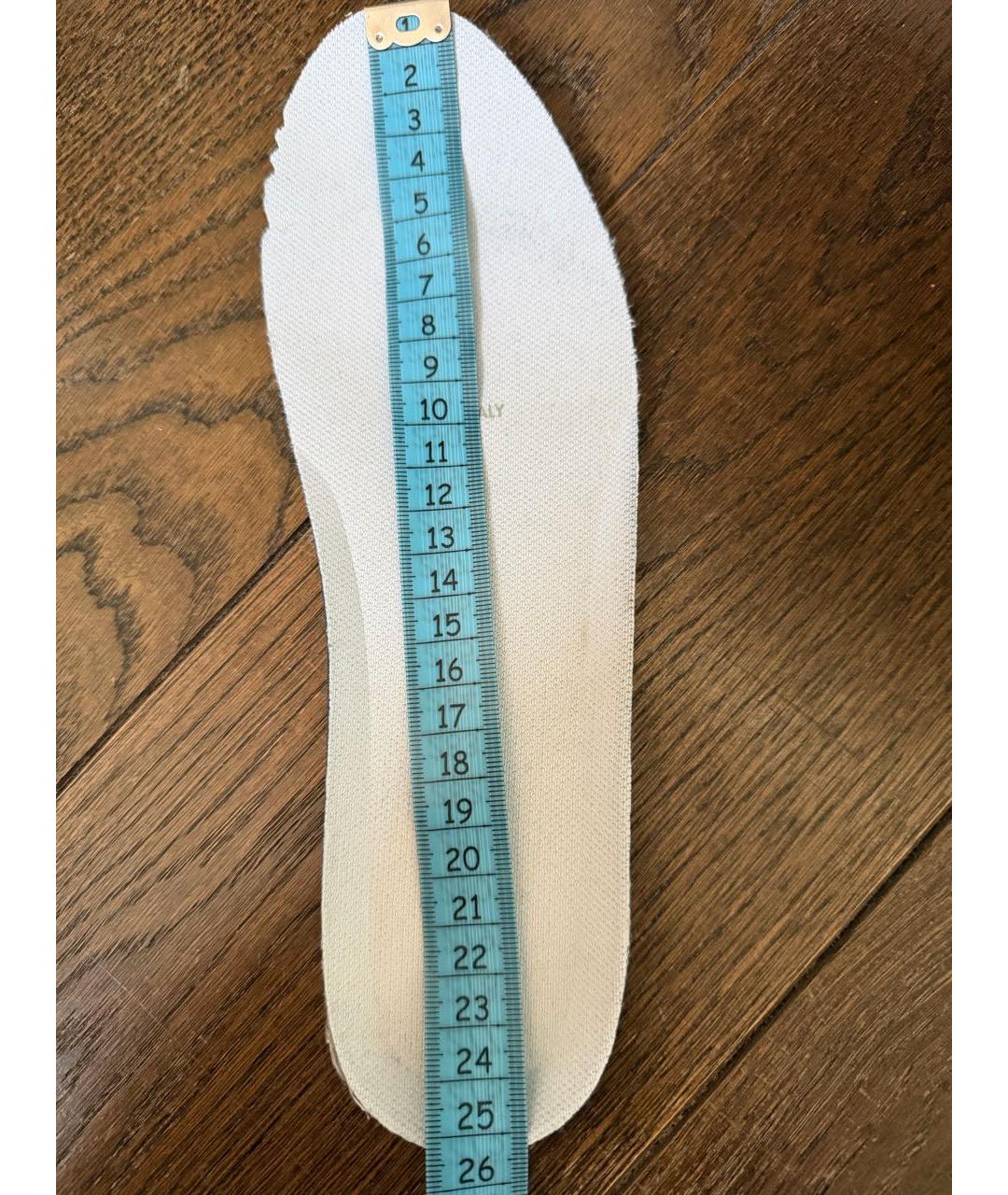 CELINE Белые кожаные кроссовки, фото 7