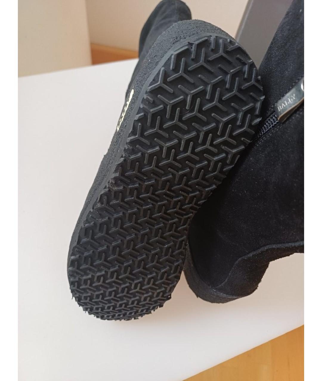 BALLY Черные замшевые ботинки, фото 7