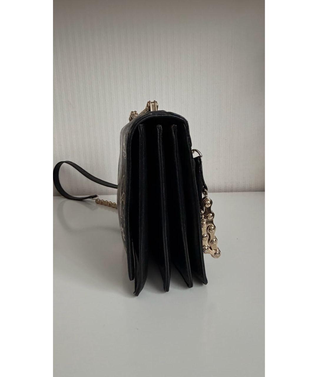 LANCEL Черная кожаная сумка через плечо, фото 7