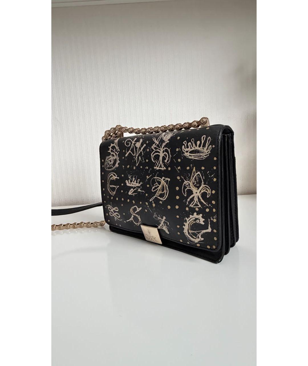 LANCEL Черная кожаная сумка через плечо, фото 5