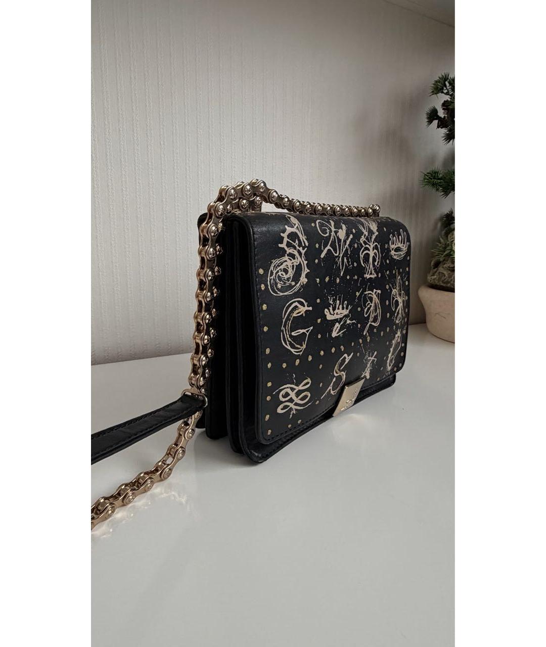 LANCEL Черная кожаная сумка через плечо, фото 2