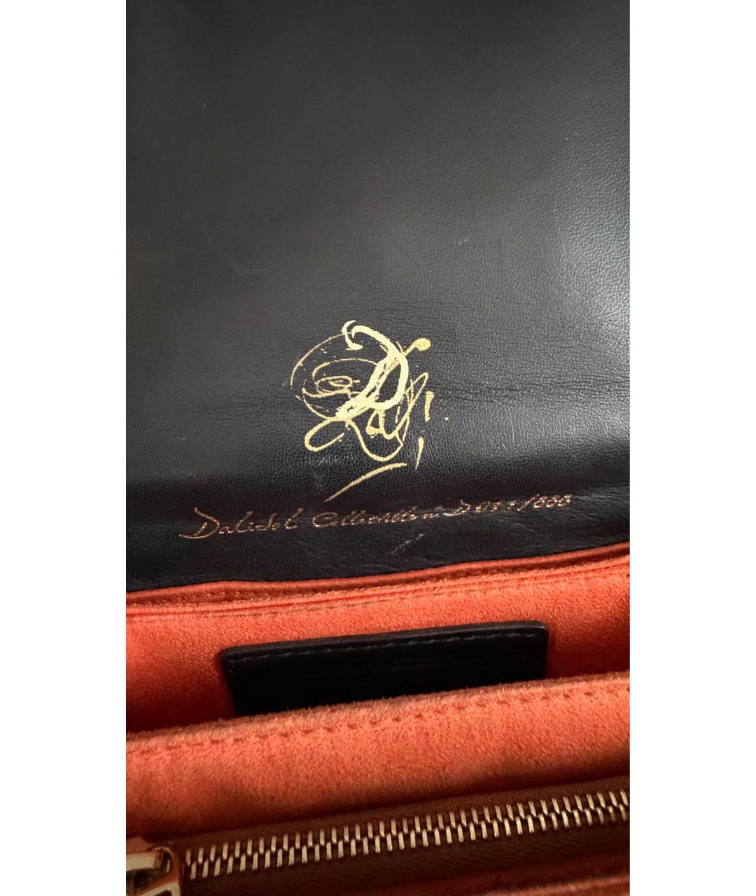 LANCEL Черная кожаная сумка через плечо, фото 8